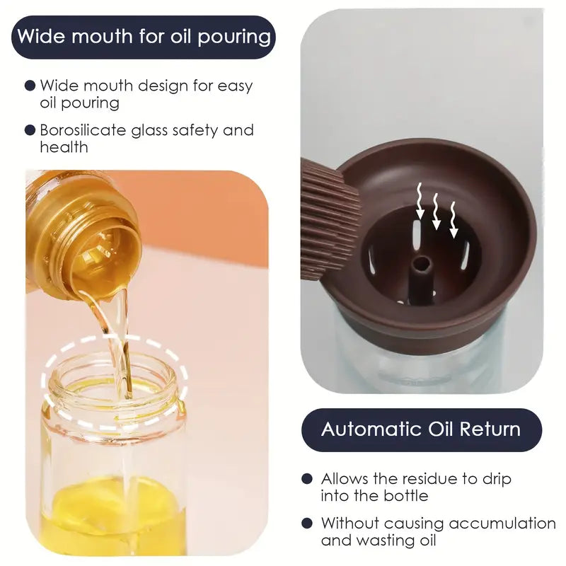 Oil Dispenser with Brush